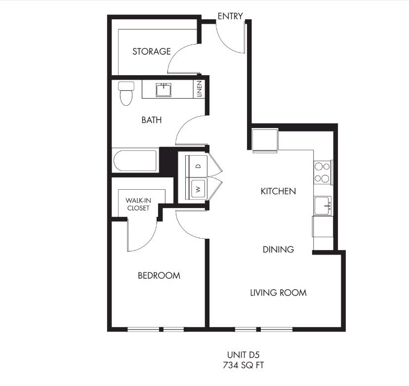 Anthology_Issaquah WA_Floor Plan_Padium D5_One Bedroom One Bathroom 1 Anthology_Issaquah WA_Floor Plan_Padium D5_One Bedroom One Bathroom 1